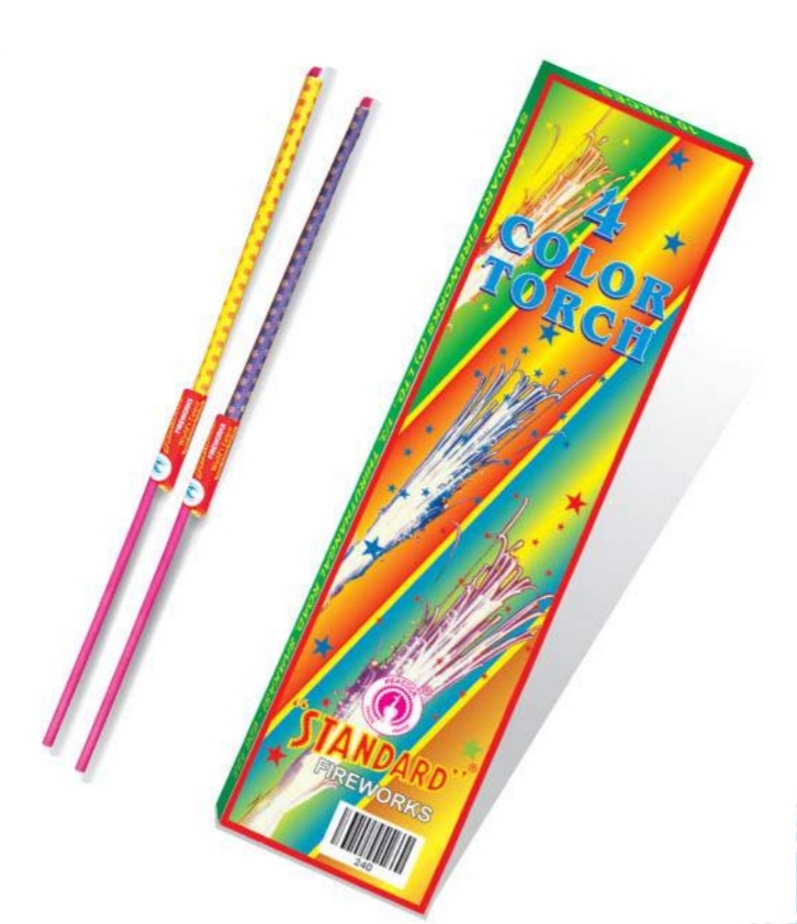 4 COLOUR TORCHES (10PCS)