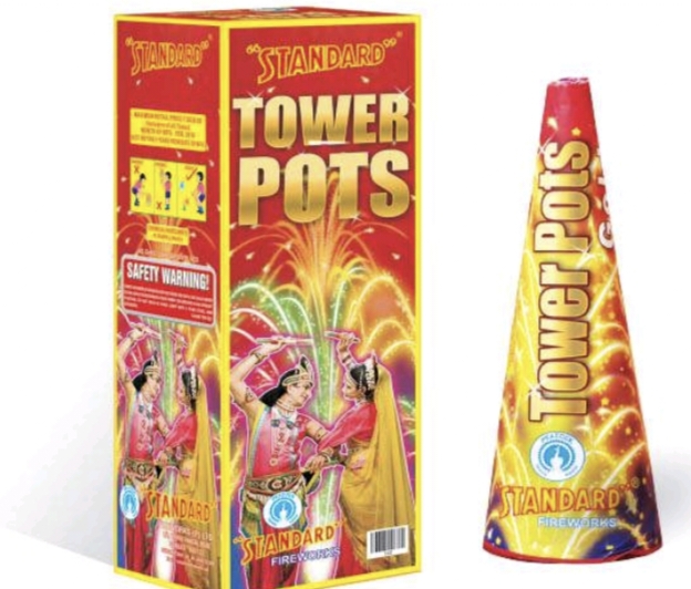 TOWER POTS GOLD(1PCS)