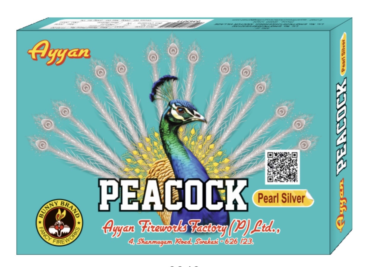 PEACOCK SMALL (1PC)(RED/YELLOW/GOLD/PEARLSILVER)