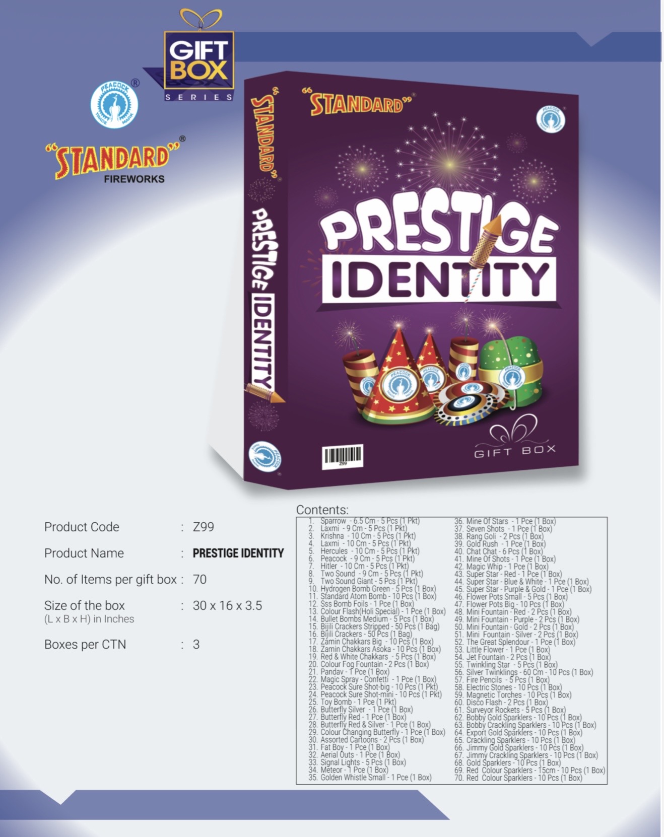 PRESTIGE IDENTITY 70 GIFTBOX